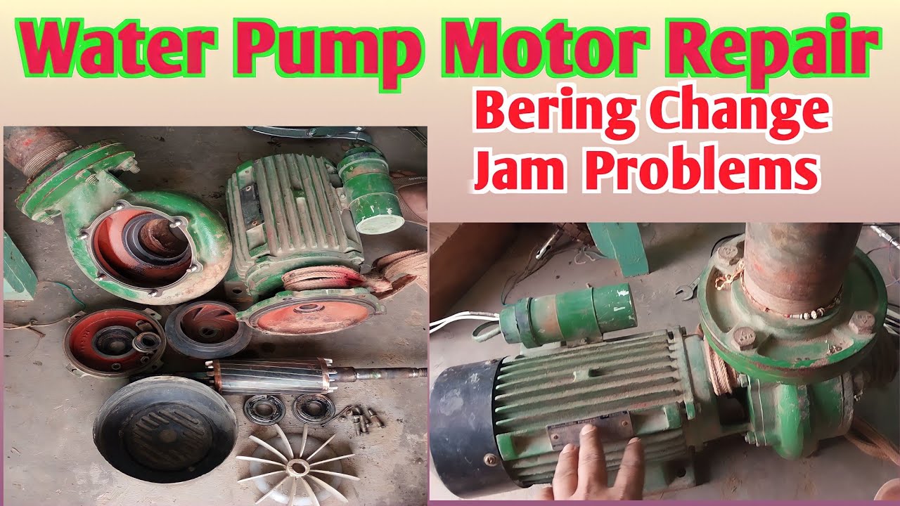 2hp Water Pump motor Repair /Bering Replacement /पानी की मोटर रिपेयर