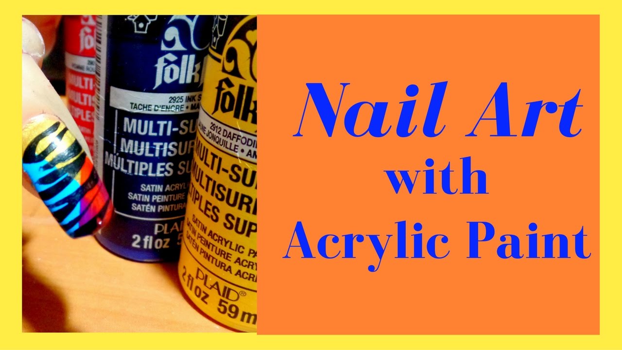 How to use Acrylic Paint on Nails