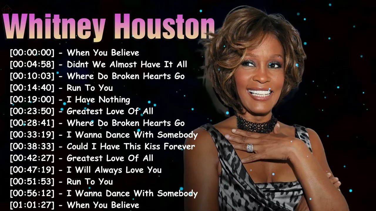 Whitney Houston Greatest Hits – Full Album Collection of Timeless Pop Soul Classics