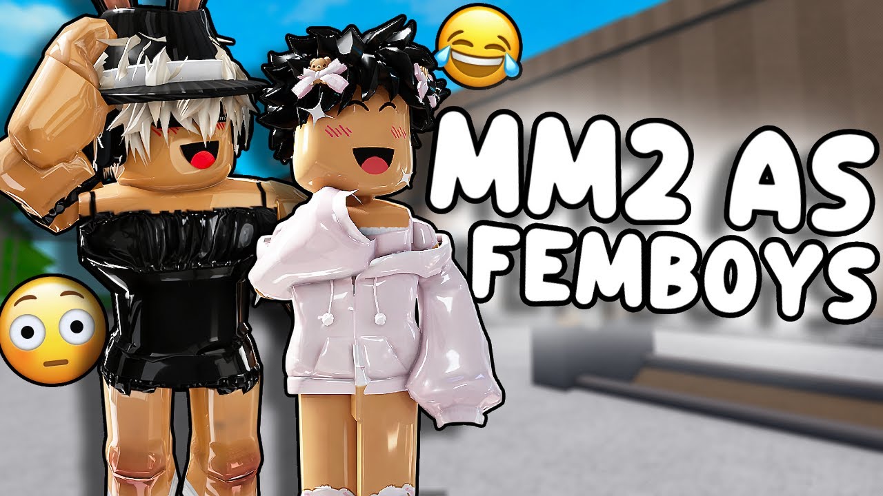 TROLLING IN MM2 AS FEMBOYS VC..(FUNNY MOMENTS 🥀😭)