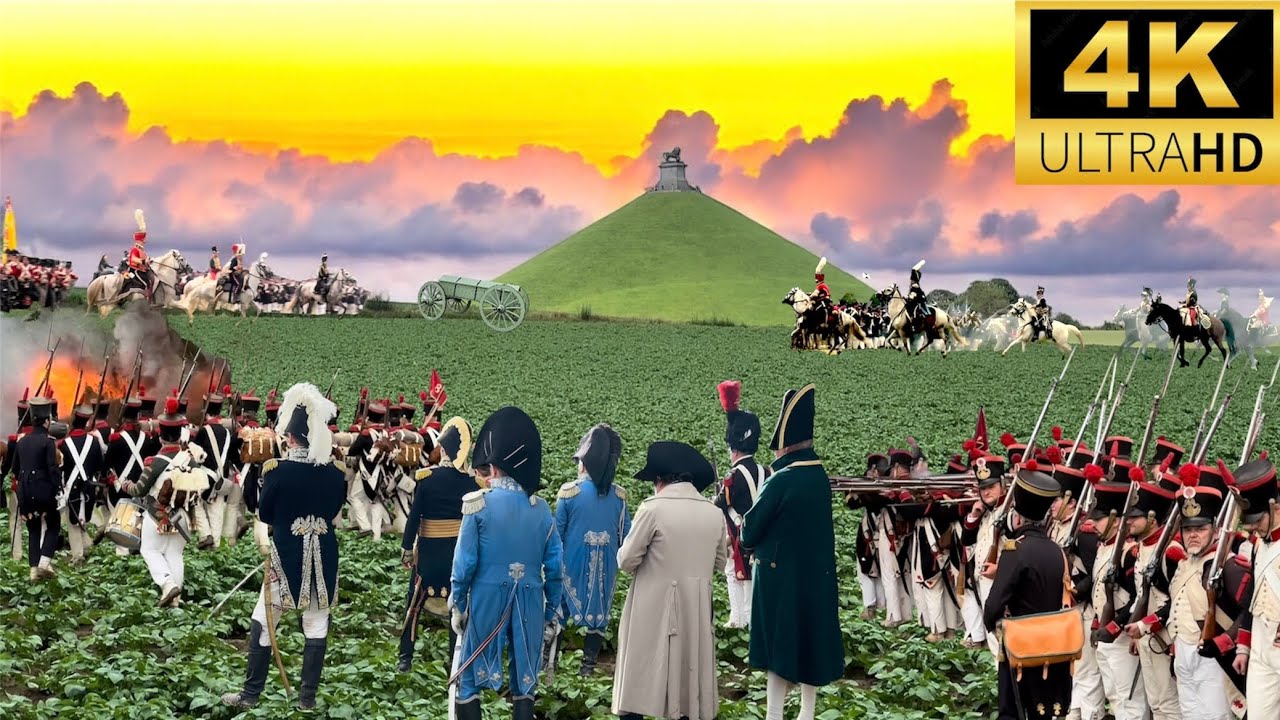 La bataille de Waterloo : reconstitution du 18 juin 1815. 4K
