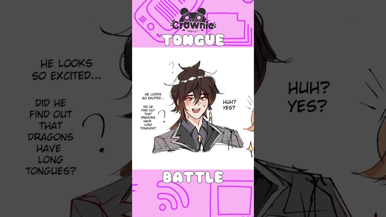 The Dominance Battle of Tongues | #Zhongchi Comic by grymmalkin #genshin #bl