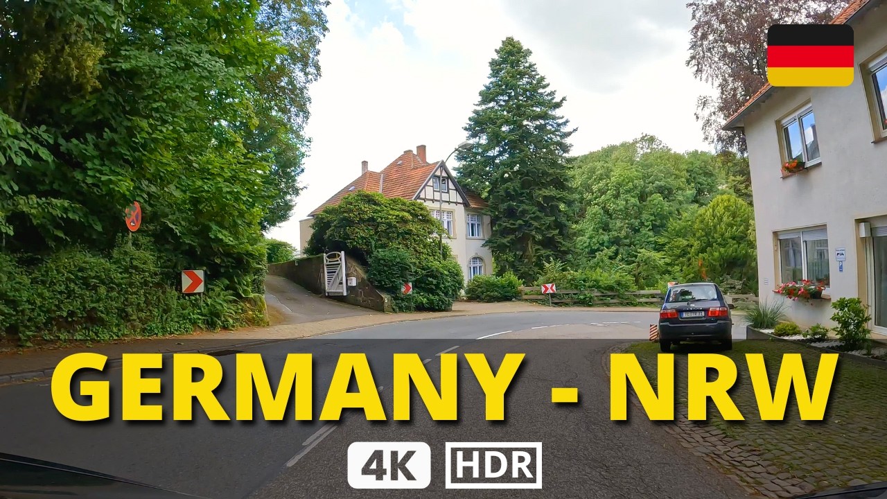 😍 Journey Through North Rhine-Westphalia: GREVEN to TECKLENBURG (Tesla Road Trip) 🙏