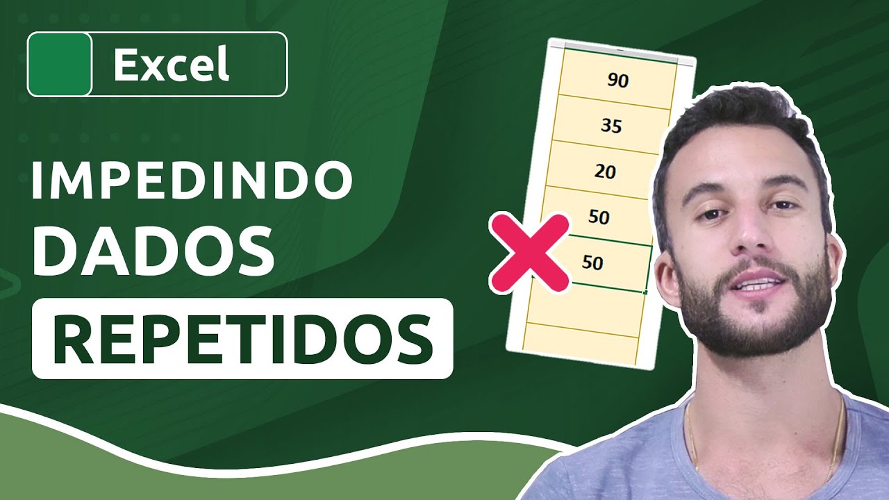 Como impedir VALORES REPETIDOS no EXCEL
