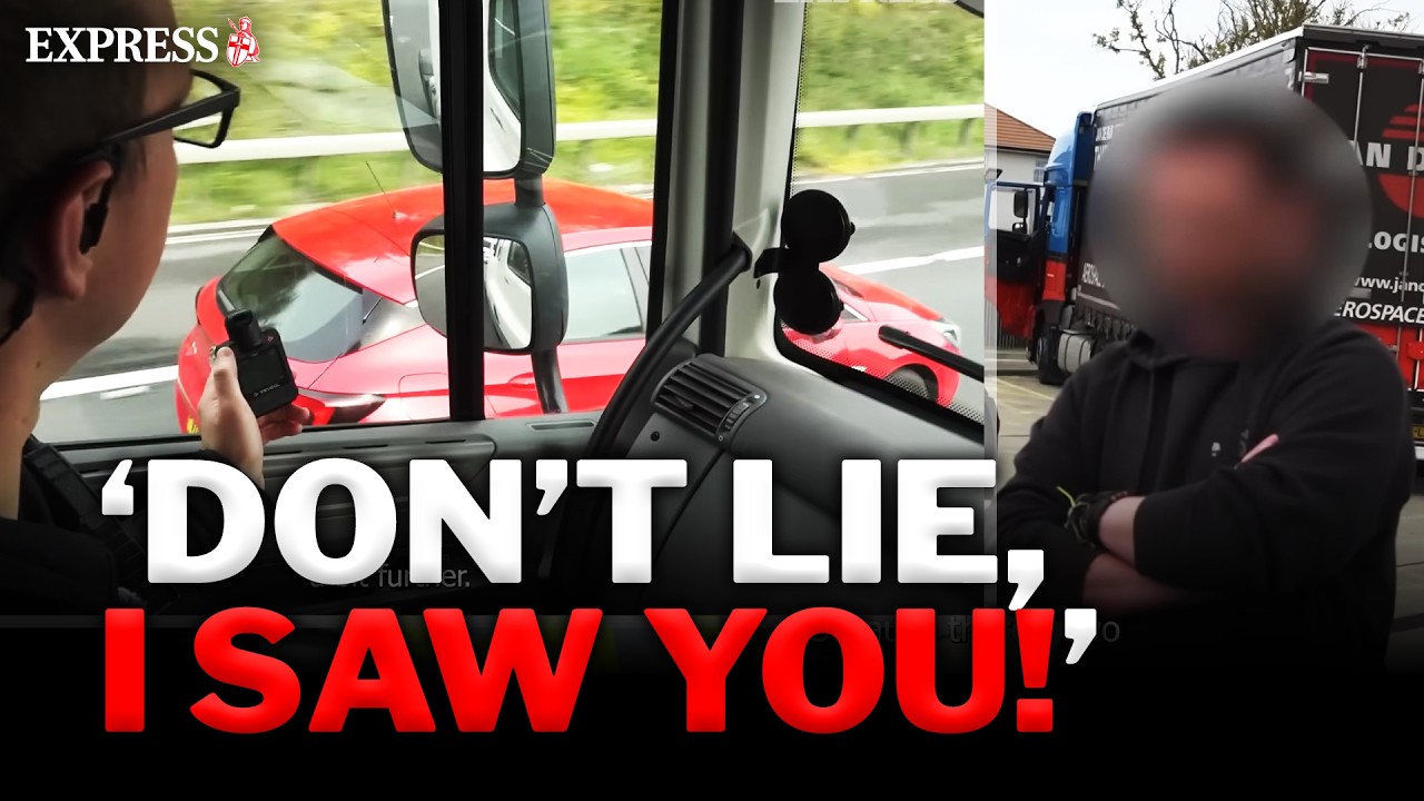 Wiltshire Police CATCH-OUT drivers using their phones on the motorway using undercover HGV lorry