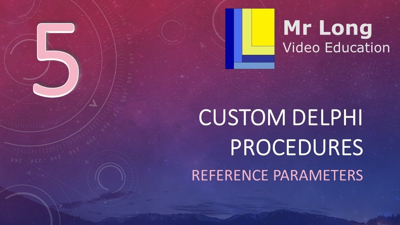 Subprograms Part 5 - Reference Parameters in Delphi
