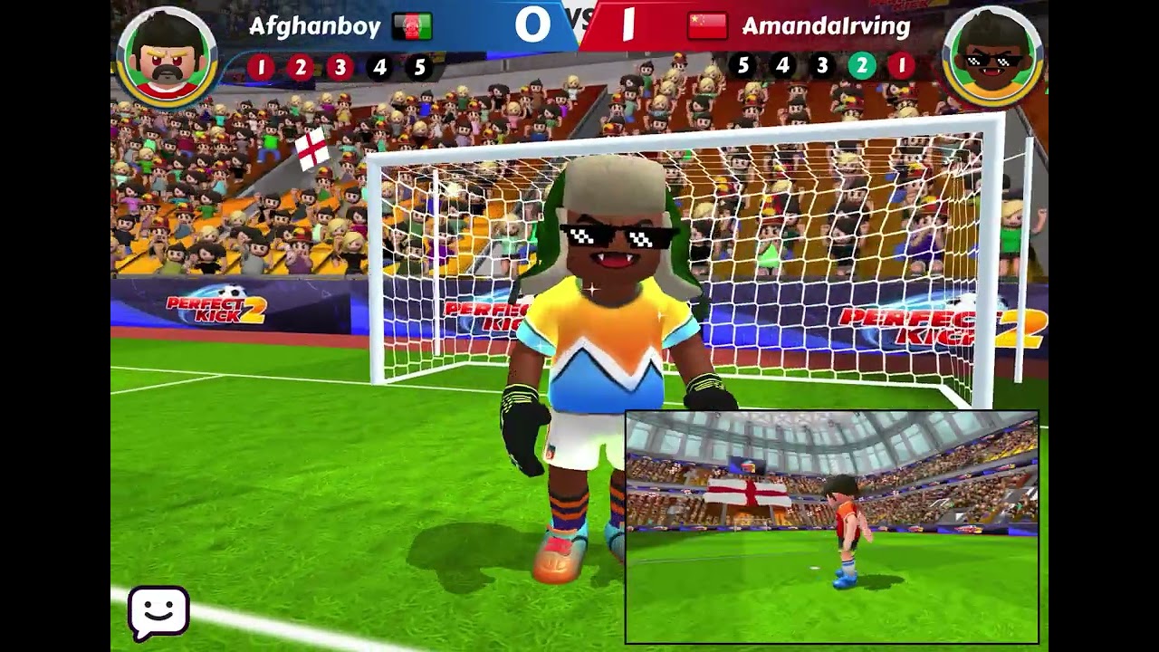 I’m playing perfect kick 2!!!