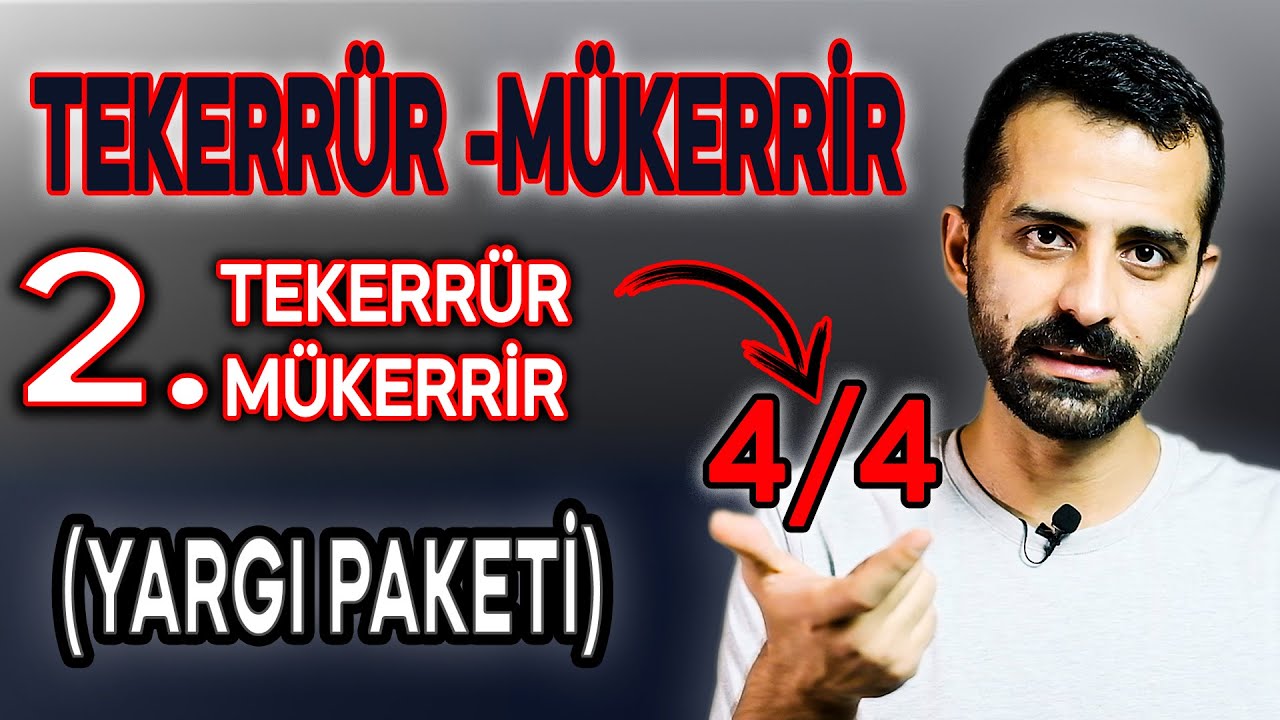 TEKERRÜR, MÜKERRİR, 2. TEKERRÜR, 2. KEZ MÜKERRİR NEDİR NASIL UYGULANIR?