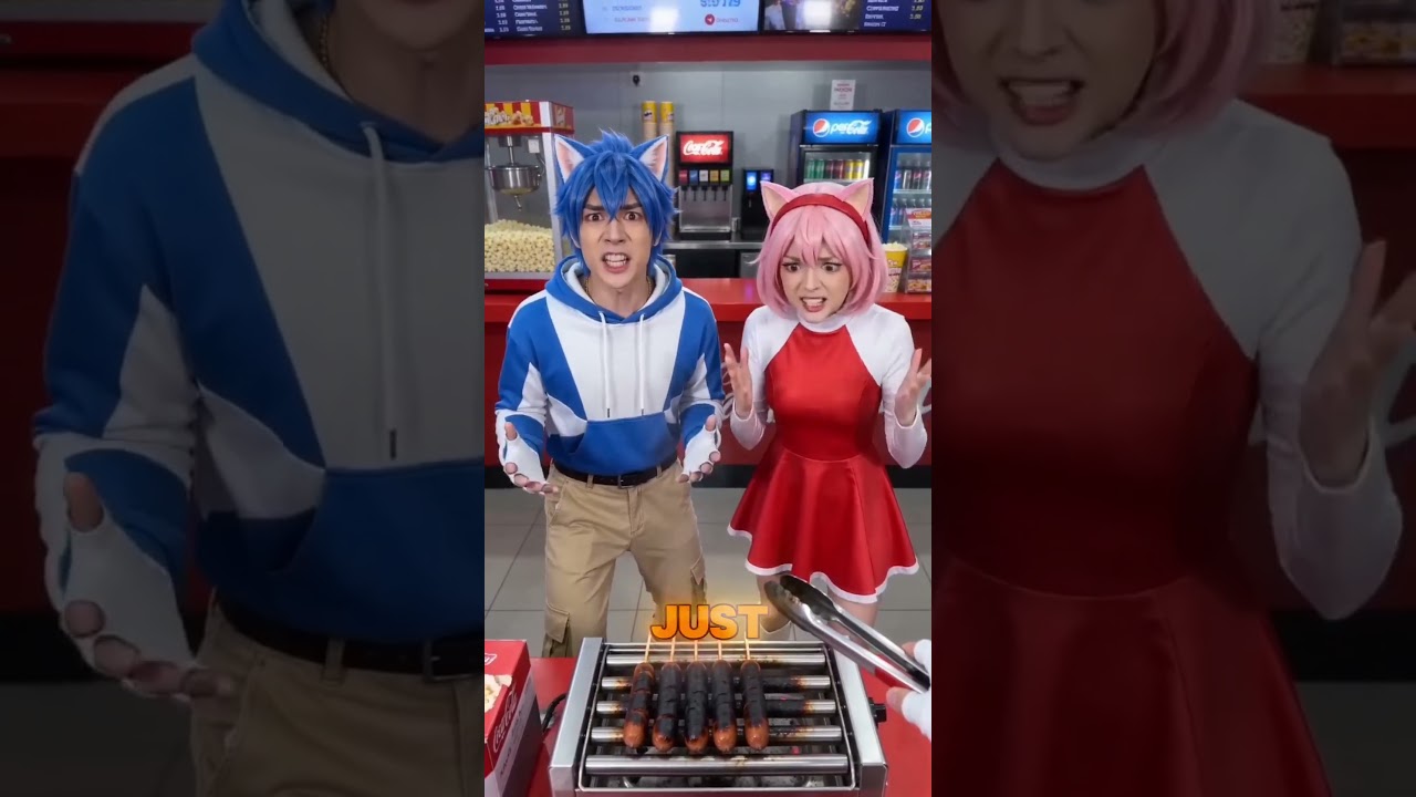 Who ruins the sausage？！👿 #funny #sonic #cinema #sausage #sonic3 #shadow