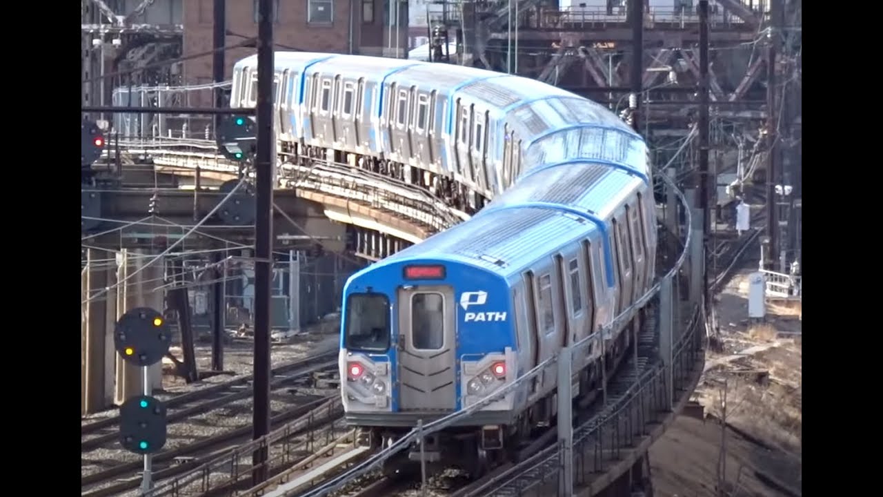 The PATH Trains (Subway Between New Jersey and New York) 2021 During the Pandemic