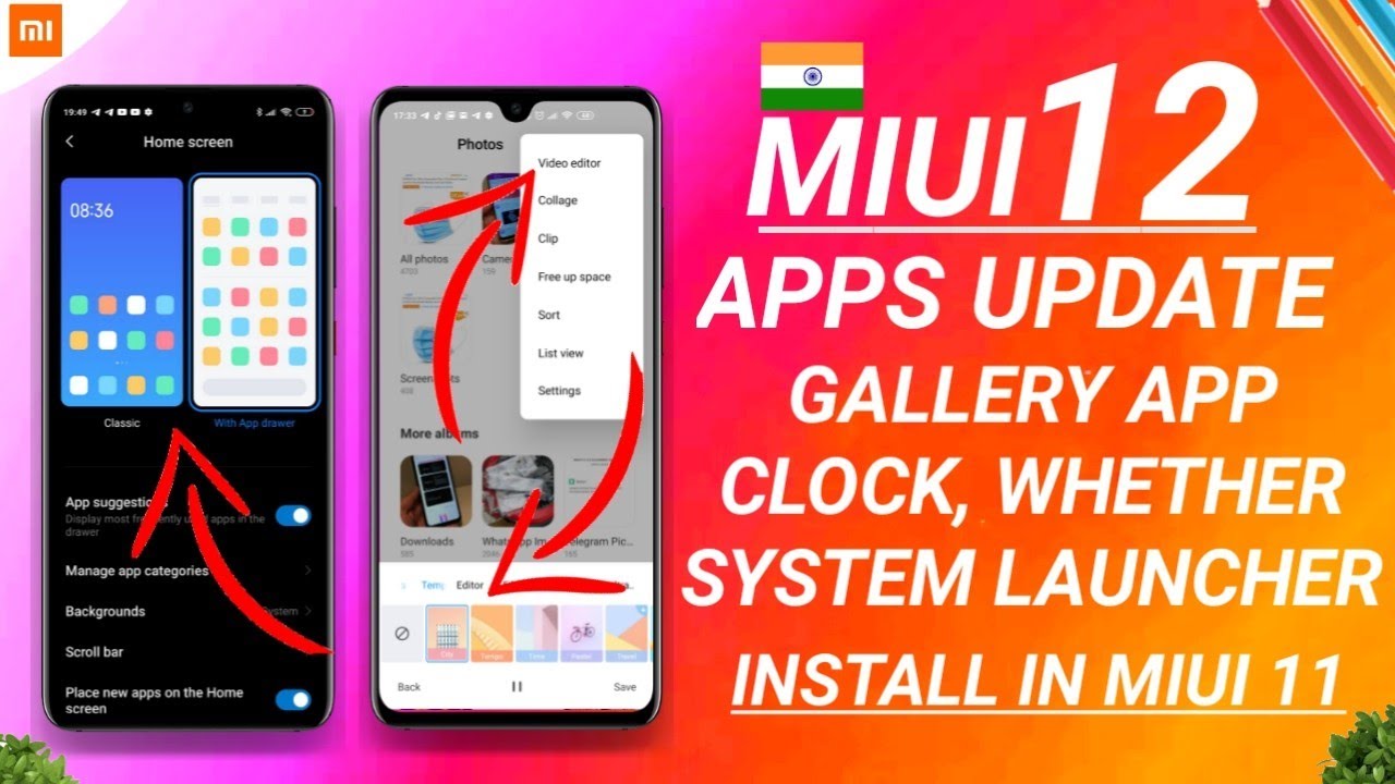 MIUI 12 UPDATE | MIUI 12 NEW GALLERY APP WITH TOP 5 FEATURES | SYSTEM LAUNCHER | WEATHER | CLOCK