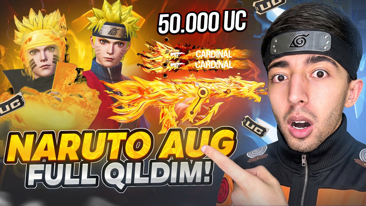 NARUTO KELDI 🔥 YANGI AUG FULL QILDIM - PUBG MOBILE!!!