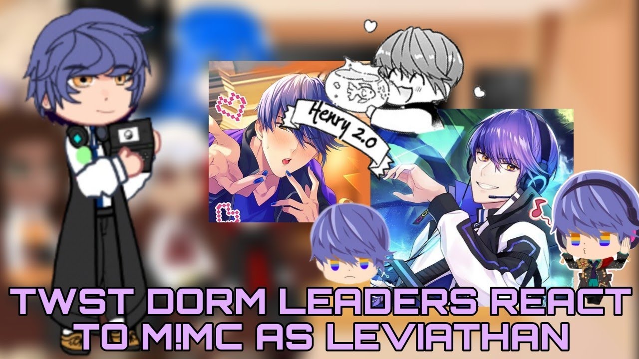 Twisted wonderland dorm leaders react to m!mc as leviathan from obey me (short)