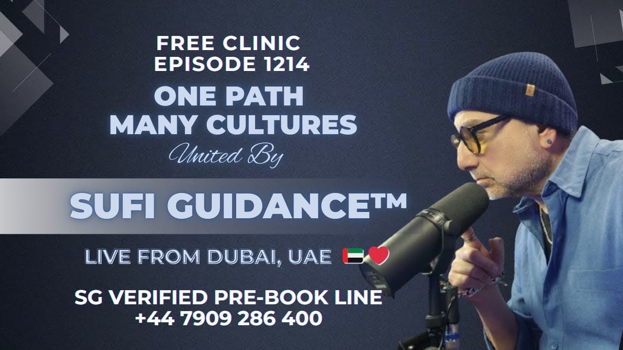 Sufi Guidance Live Podcast No: 1214 With Raza Ali Shah Al-Abidi The Lifestyle Architect | Dubai UAE