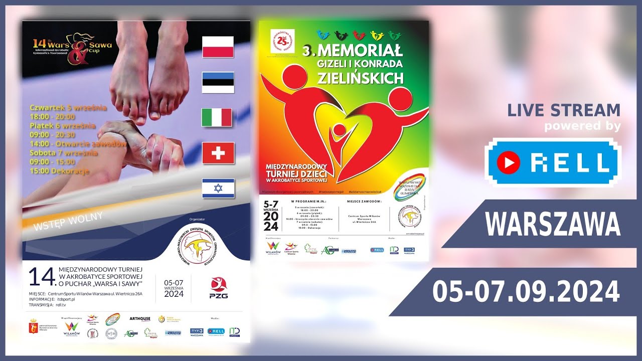 【▶️RELL 】WARS & SAWA 2024 - 14th Acrobatic Gymnastics Tournament 5-7.09.2024 (Satruday)