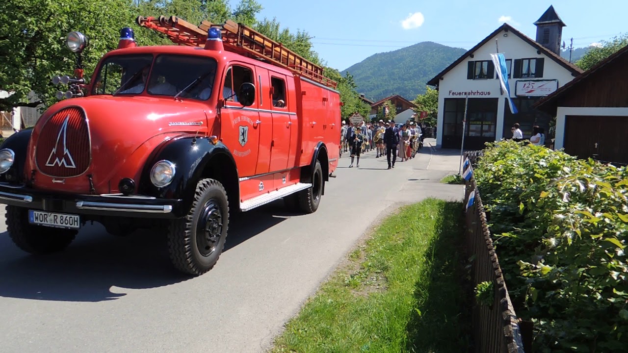 125 Jahre FFW Bichl - Festzug zum Festzelt