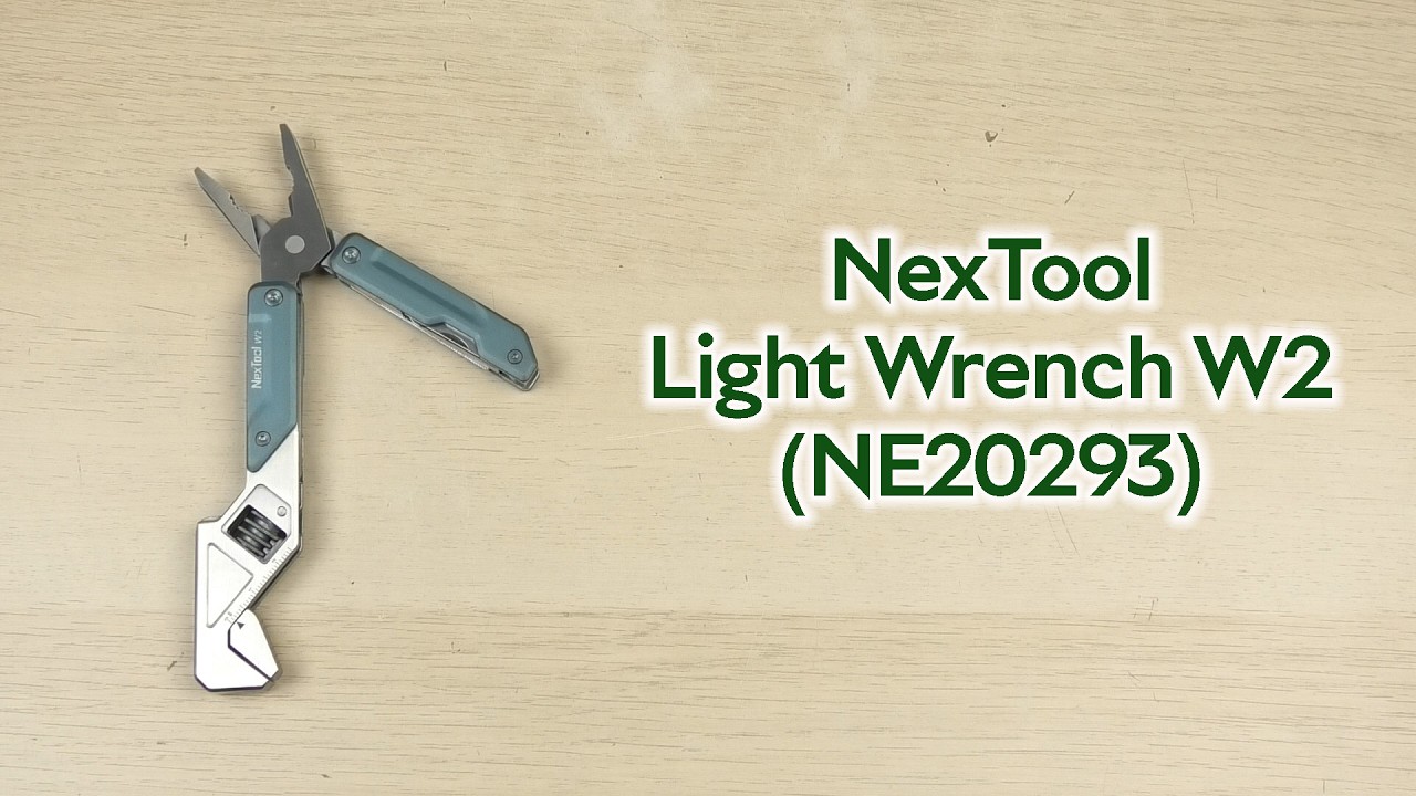 Розпаковка Xiaomi NexTool Light Wrench W2 інструмент 8 в 1 багатофункціональний інструмент (NE20293)