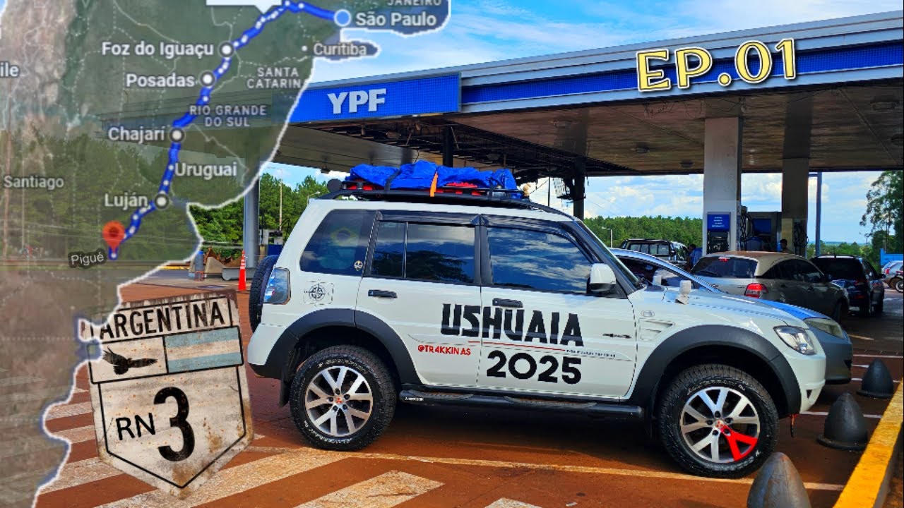 PAJERO TR4 4X4 – RUMO AO USHUAIA O INÍCIO DA JORNADA - Ep.05 Ano02 - #TR4kkinas