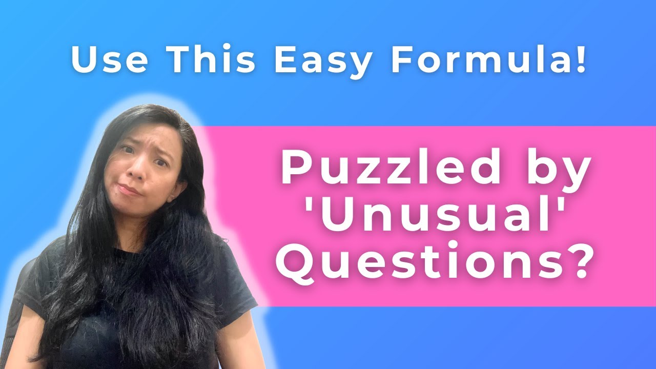Easiest Formula to Answer 'Unusual' Questions in O Level English Comprehension | With Examples