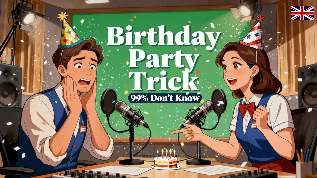 How to Learn English: Birthday Party Trick That TERRIFIES Native Speakers! (99% Don't Know)