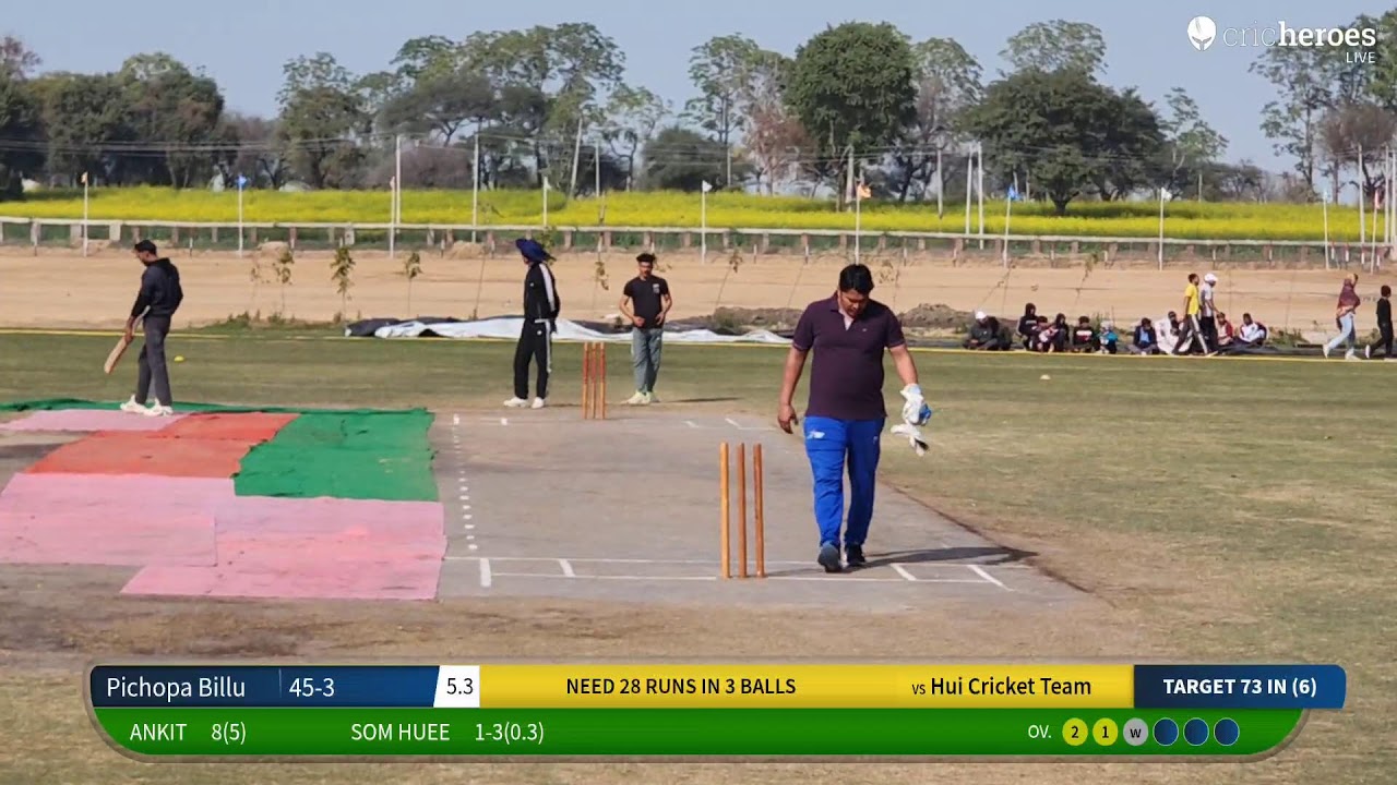 Hui Cricket Team vs Pichopa Billu live cricket match | ch.sube Singh memorial cup Dohka hariya live