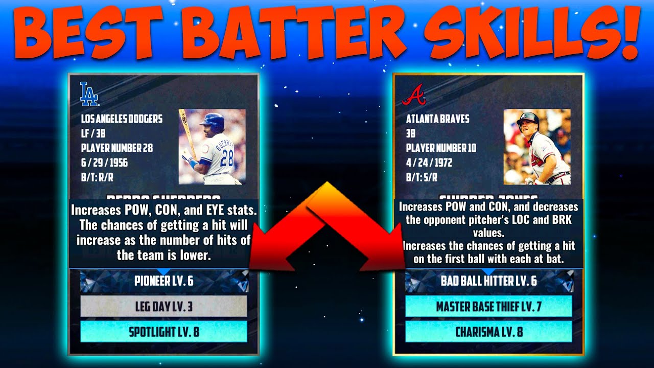 Best Batter Skill Guide! - MLB 9 Innings 22
