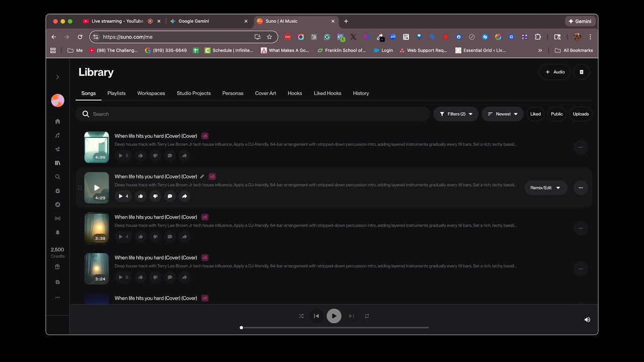 Working in Suno AI: How to make a DJ friendly instrumental intro