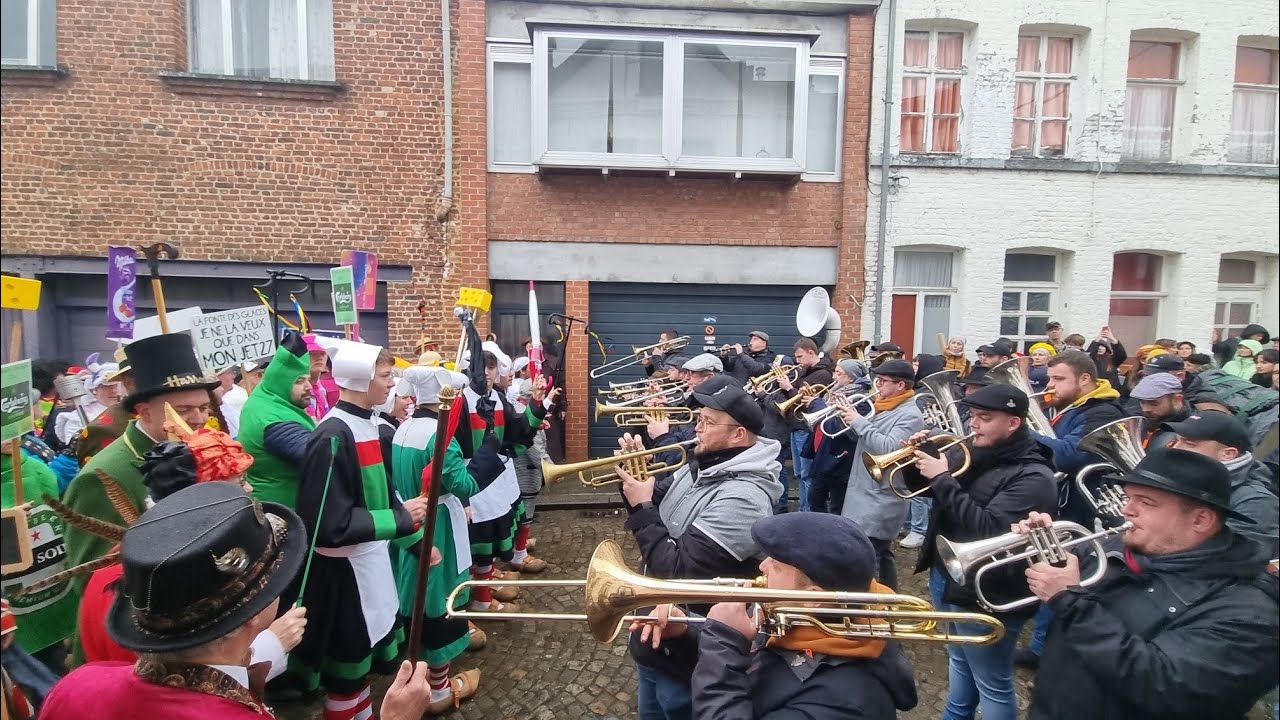 #2024 les Gilles de Binche 2ème soumonce en musique