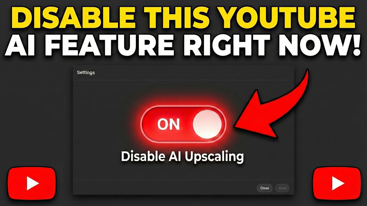 How to Disable YouTube AI Upscaling (Super Resolution) - 2026 Guide