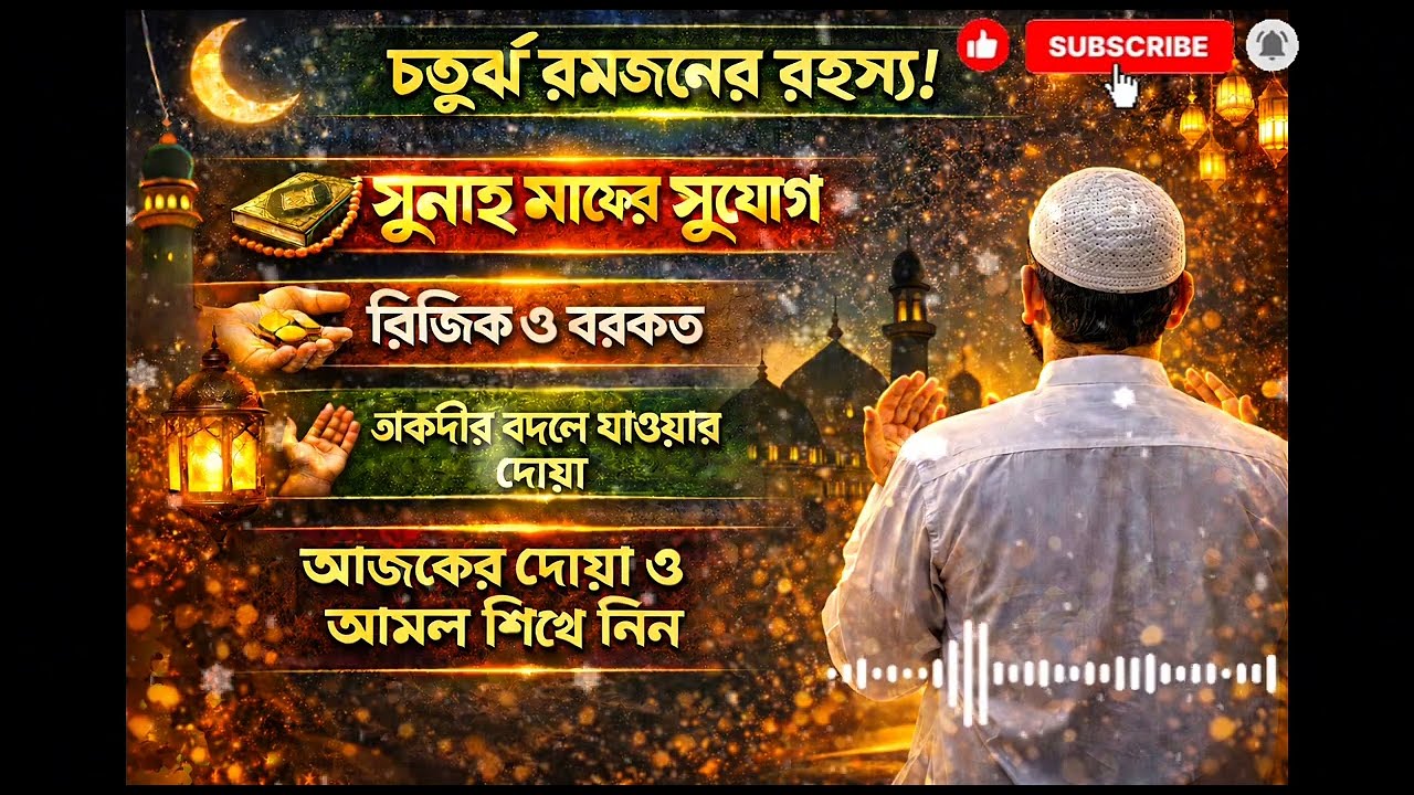 চতুর্থ রমজানের রহস্য 😲 আজকের রোজা কেন আল্লাহ বিশেষভাবে কবুল করেন?#চতুর্থ_রমজান#৪র্থ_রমজান