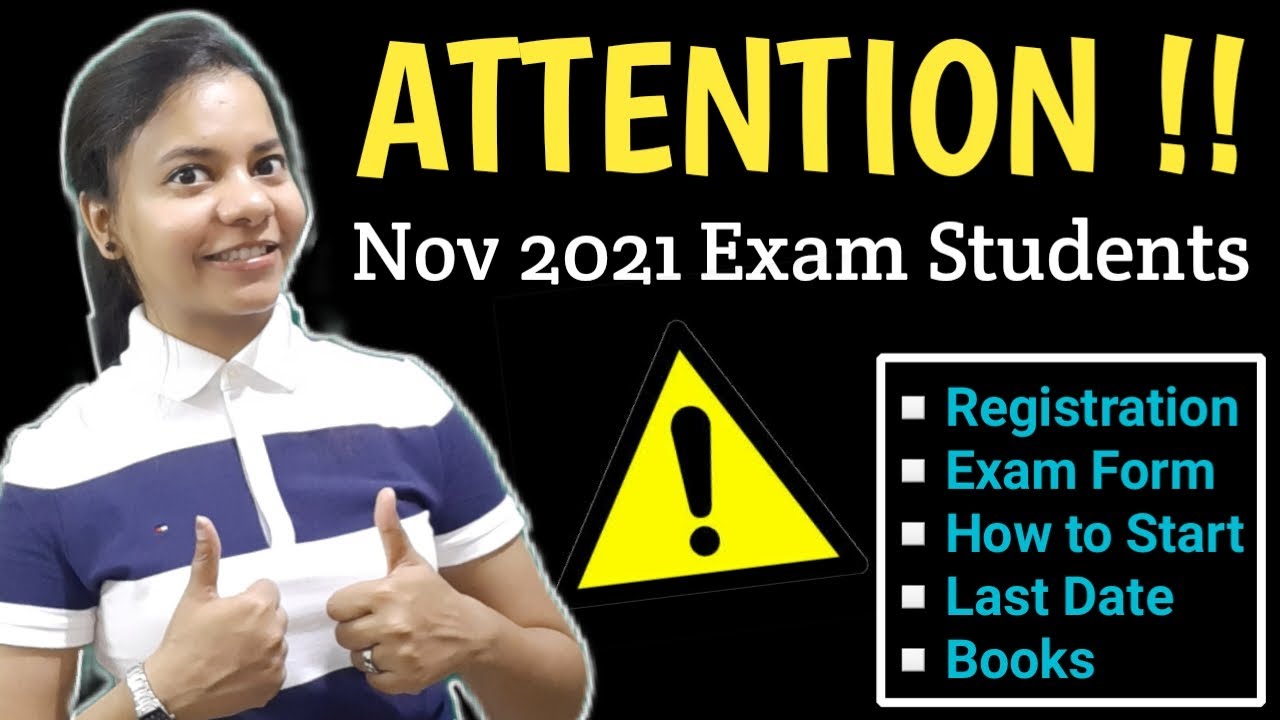 November 2021 CA Foundation Students - Registration, Exam Form, Last Date, Books, How to Start Plan