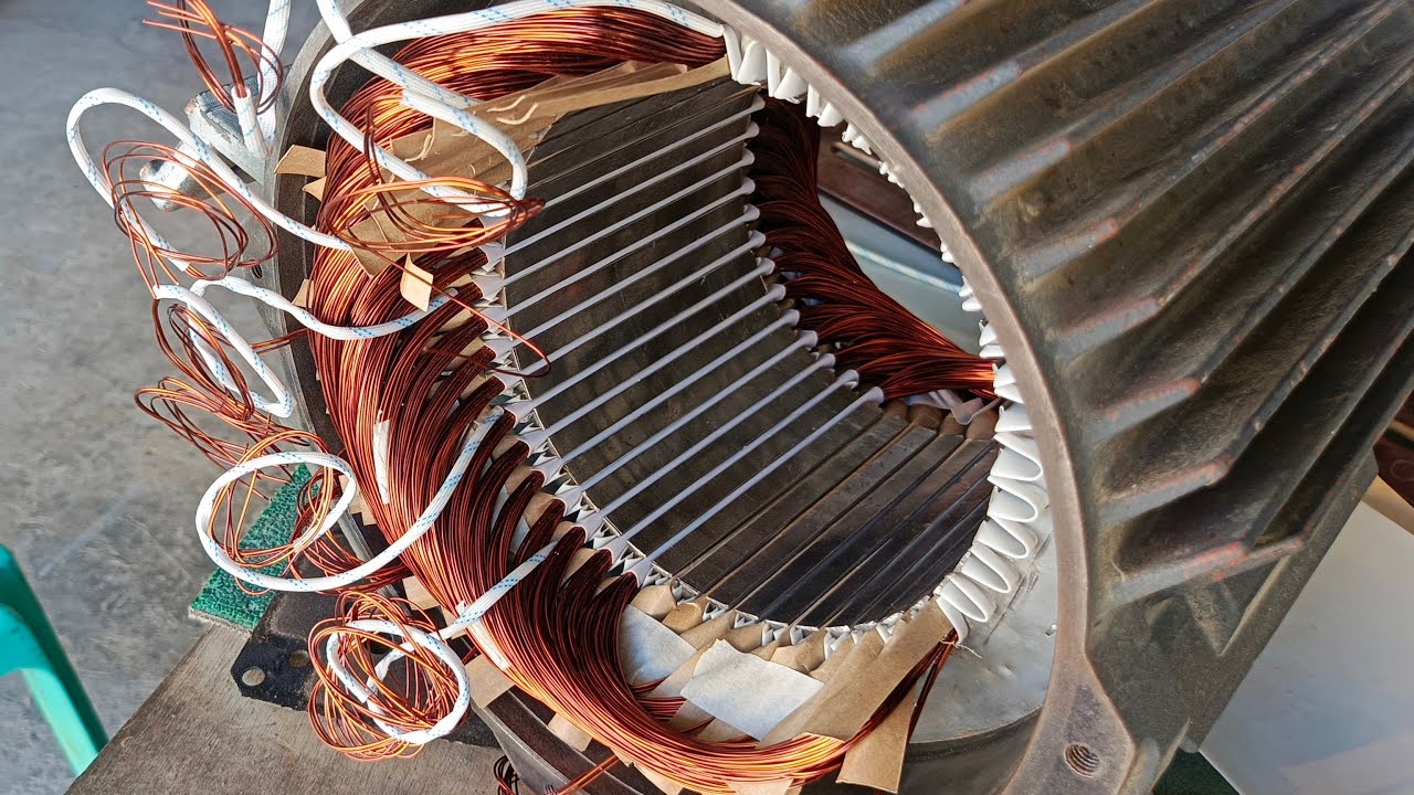 REWIND(20HP) FROM CONCENTRIC-LAP WINDING...