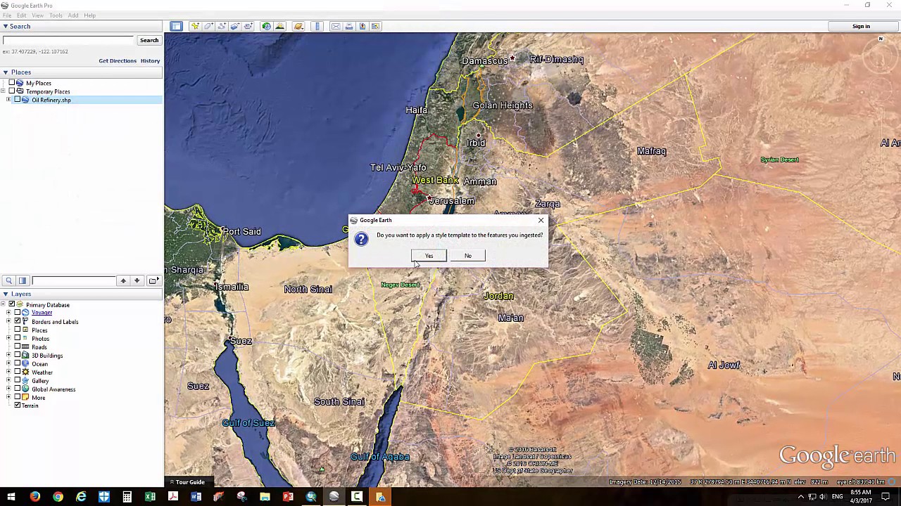 Working with Google Earth Pro and ArcGIS التعامل مع جوجل ايرث وبرنامج