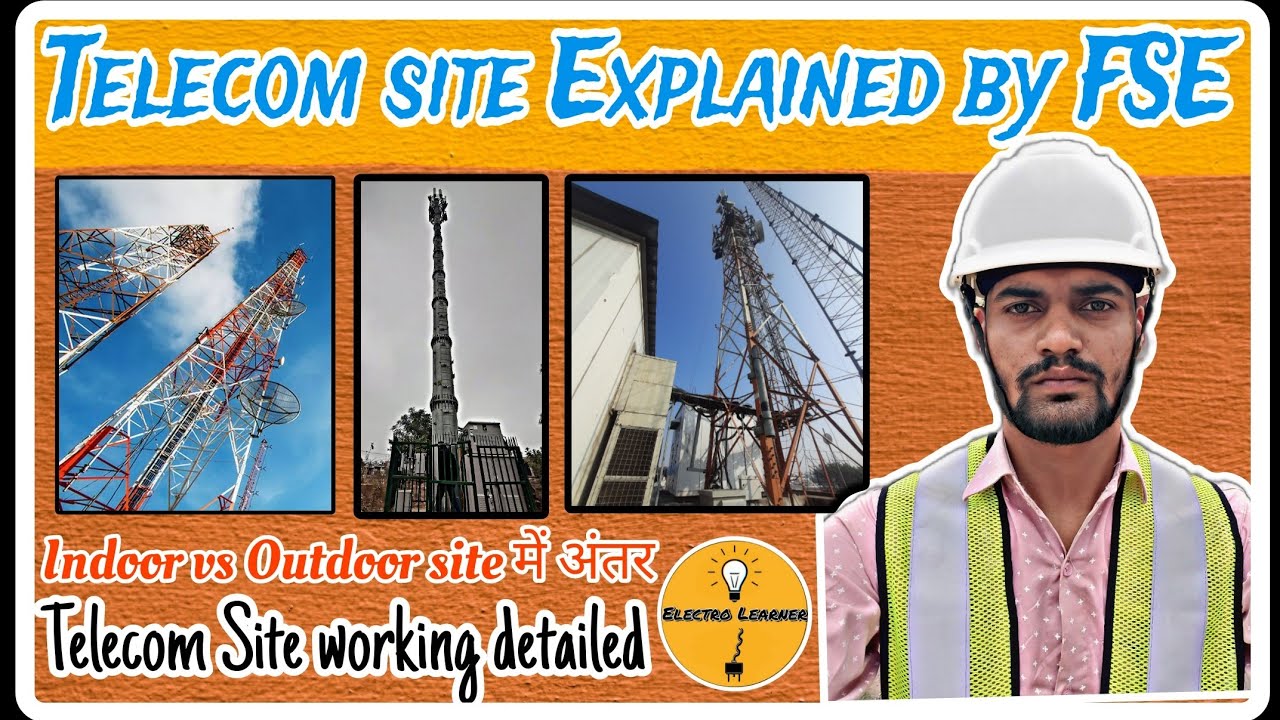 Indoor & Outdoor TELECOM SITE मे अंतर 😱 FSE Telecom Site tour 💯 #electrolearner💡#industowers
