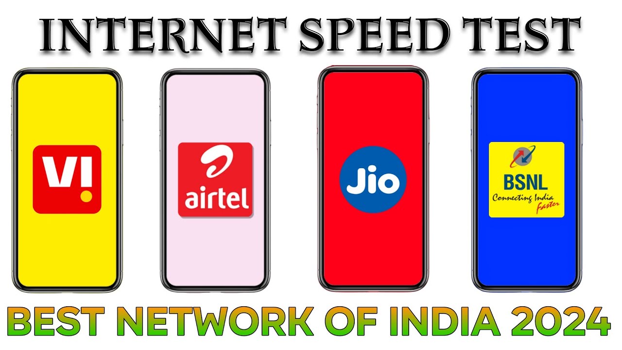 Jio vs Airtel vs Vi(Vodafone idea) vs BSNL internet speed test - amazing speed results 2024