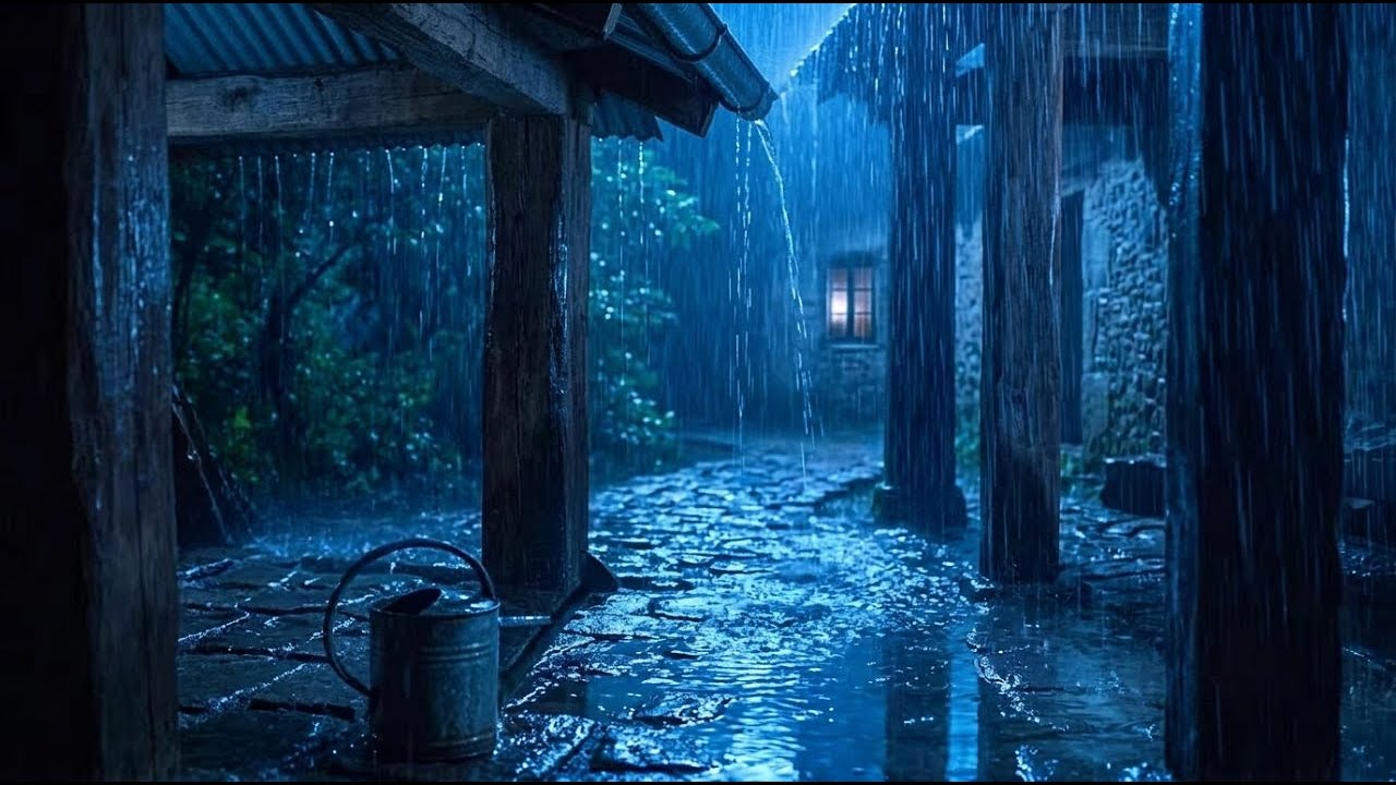 Rain Sounds for Sleeping - 99% Instantly Fall Asleep Fast with Relaxing Rain and Thunder at Night