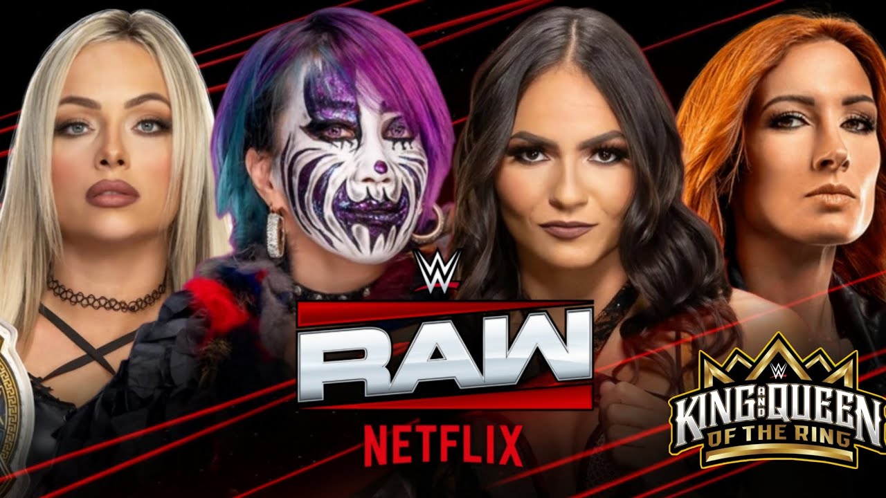 RAW || Liv VS Asuka VS Kiana VS Becky || Queen Of The Ring Tournament ||