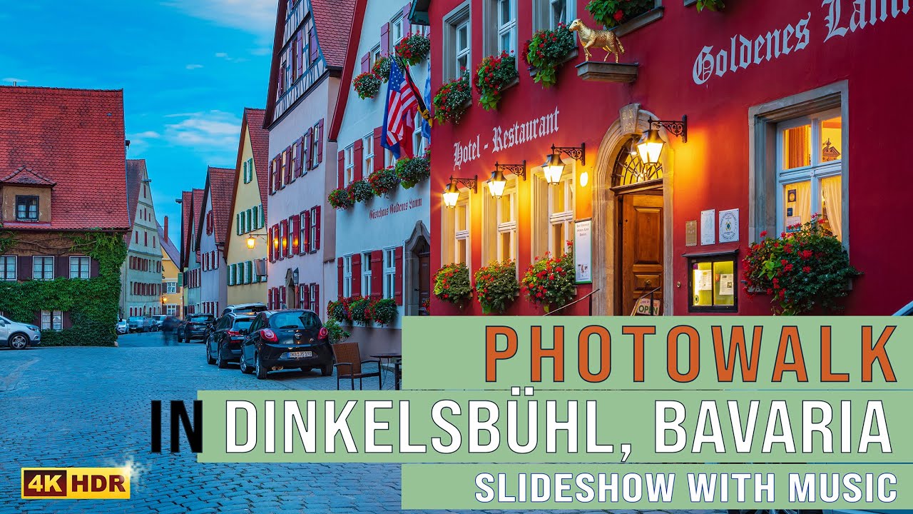 4K PHOTOWALK in DINKELSBÜHL - Slideshow with Music - Relaxing Video - Ultra HD