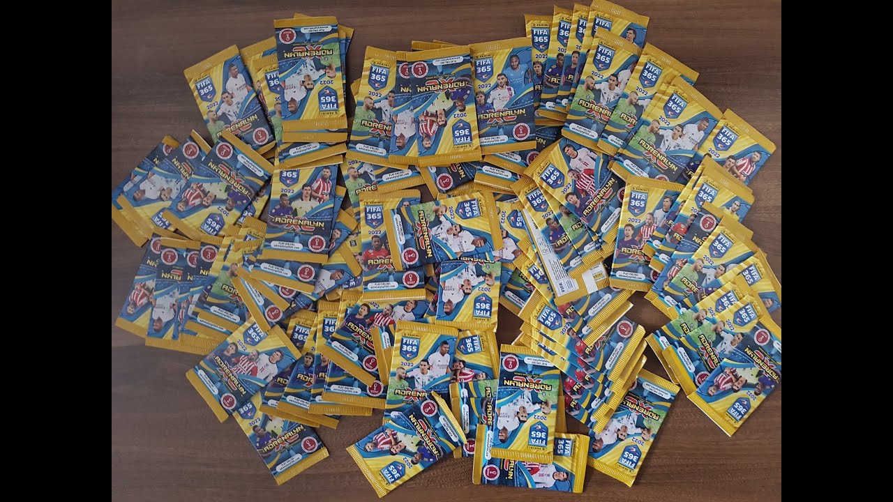 HIT!!! PANINI FIFA 365 2022 - UNBOXING 100 SASZETEK - ILE WPADŁO RAREK???