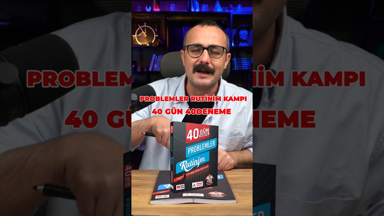 Poblemler RUTİNİM kampı. 40 g&uuml;n 40 deneme  g&uuml;nde sadece 20 dakika #yks #kpss #reklam