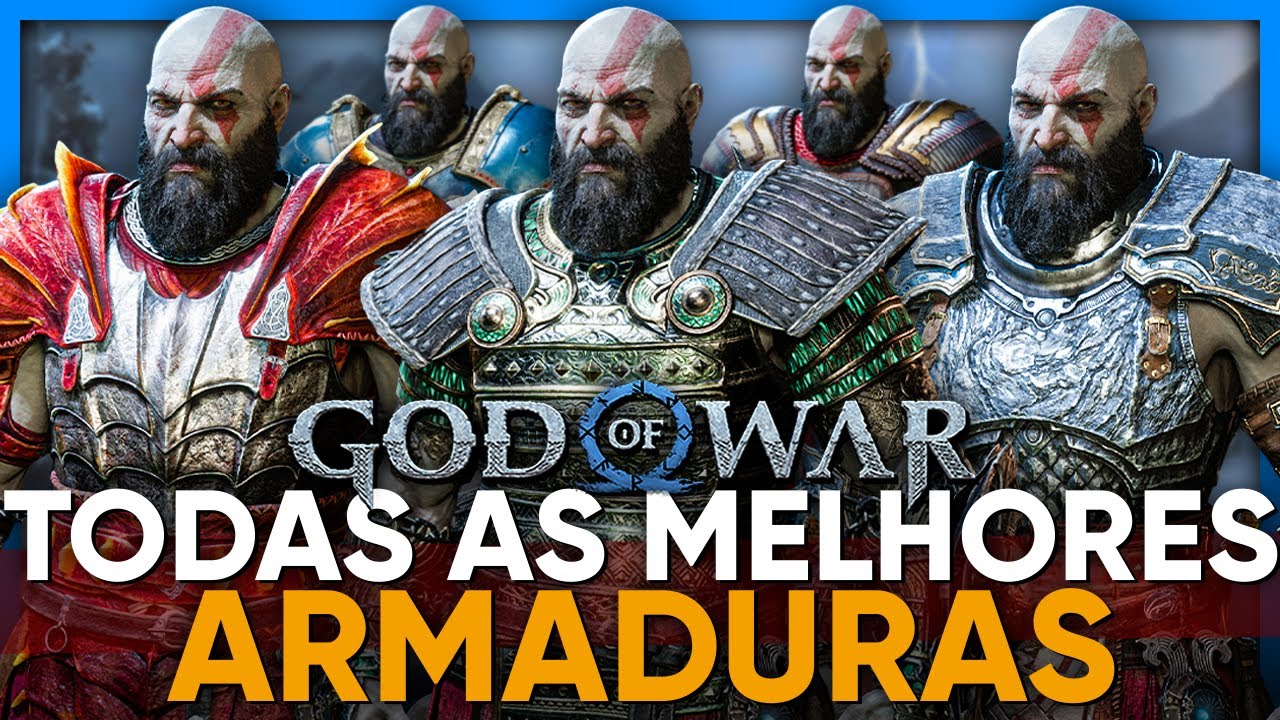 GOD OF WAR RAGNAROK: AS MELHORES & MAIS FORTES ARMADURAS DO GAME
