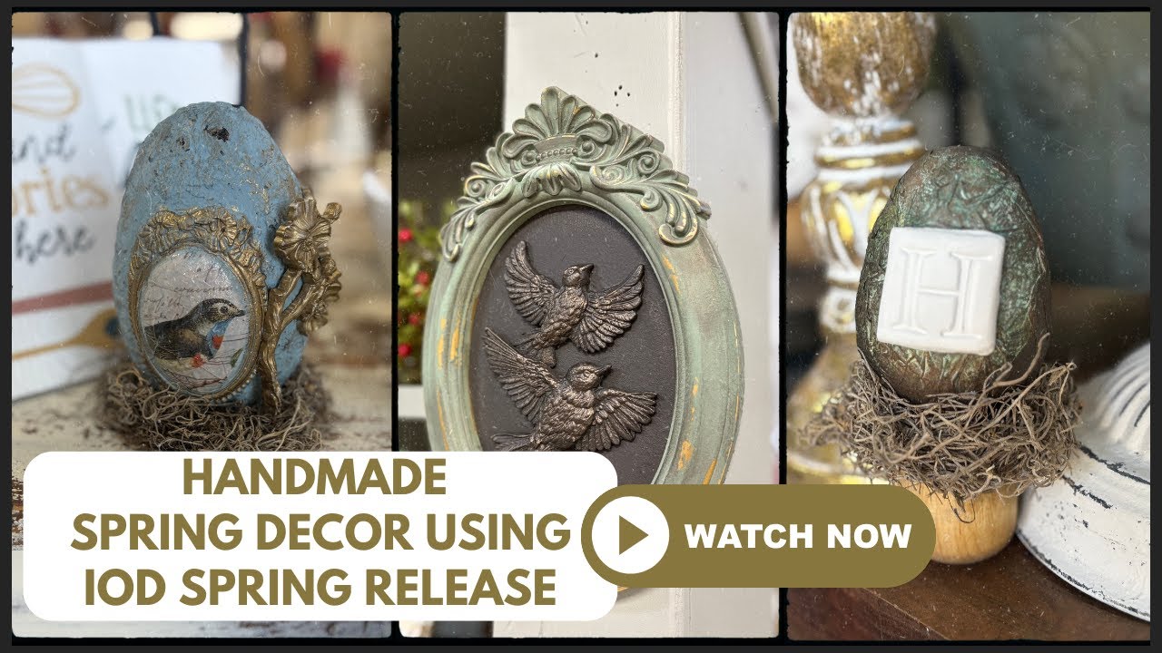 Spring IOD 2025|Stunning Vintage Spring Crafts|Budget Friendly Home Decor|Dollar Tree Transformation