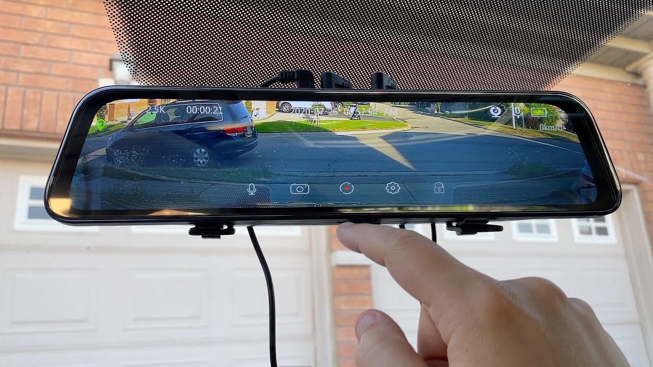 Toguard CE70 Mirror Dash Cam with GPS, Rear Camera, Voice Control and More