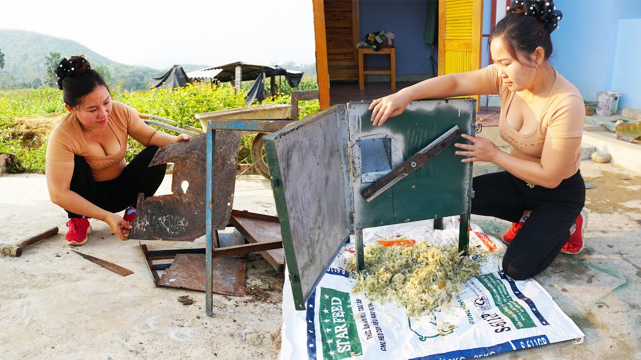 Repair Complete Restoration Banana Cutting Machine / Duyên Mechanical Girl