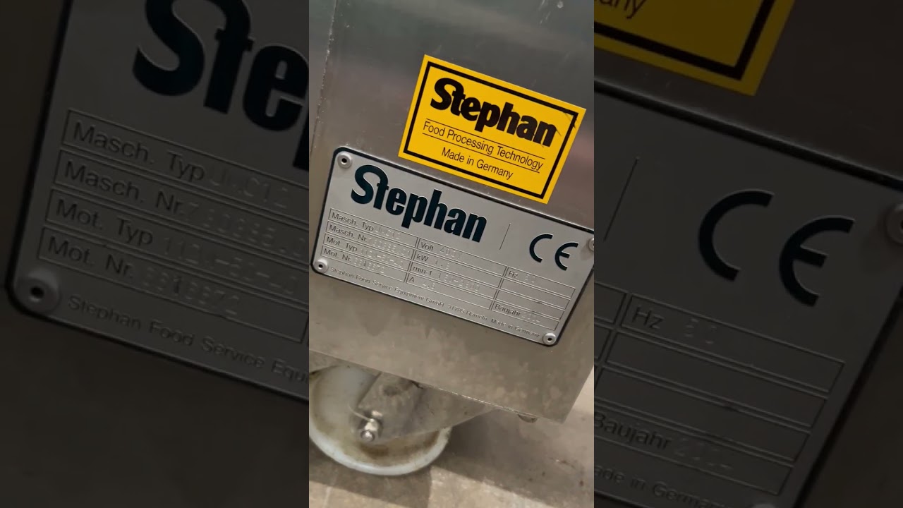 12 Ltr Stephan UMC 12 Process Mixer - Water Test