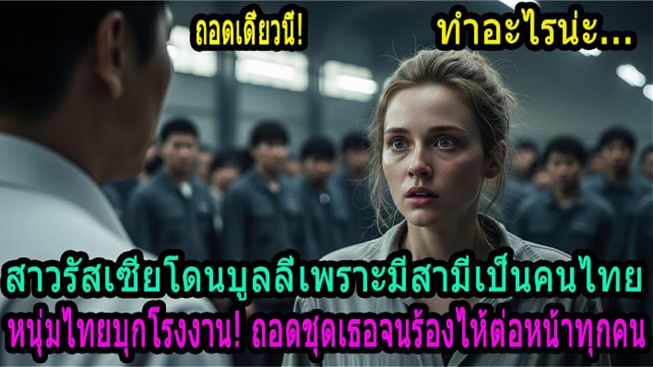 สาวรัสเซียถูกเหยียดเพราะรักหนุ่มไทย ถึงกับน้ำตาแตก! วินาทีที่สามีบุกมาถอดชุดทำงานให้กลางโรงงาน