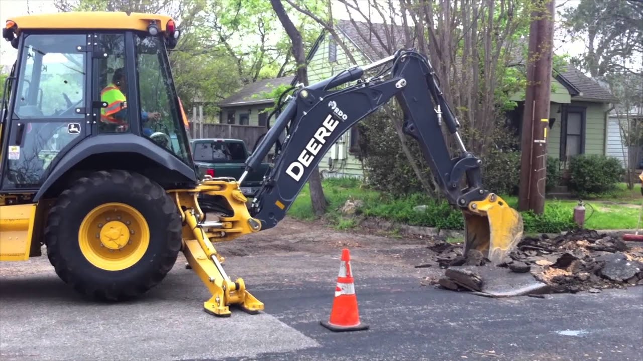 Backhoe Digger in Action!