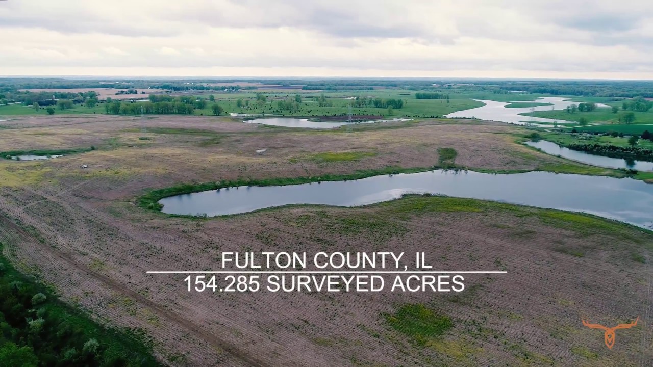 154.285 surveyed acres Fulton County, IL near Canton on Hwy 9