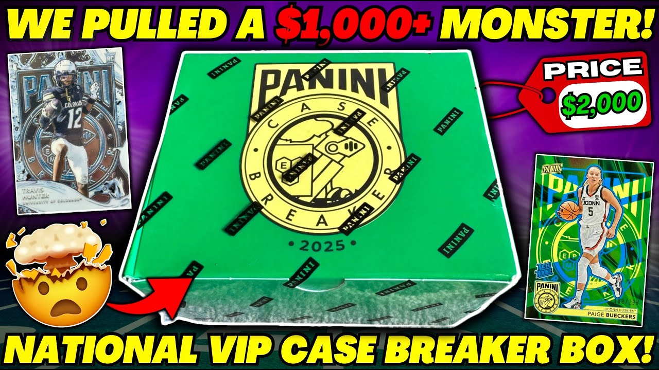 *INSANELY RARE $1000+ PULL!🤯 2025 VIP CASE BREAKER NATIONAL CARD SHOW BOX!🔥