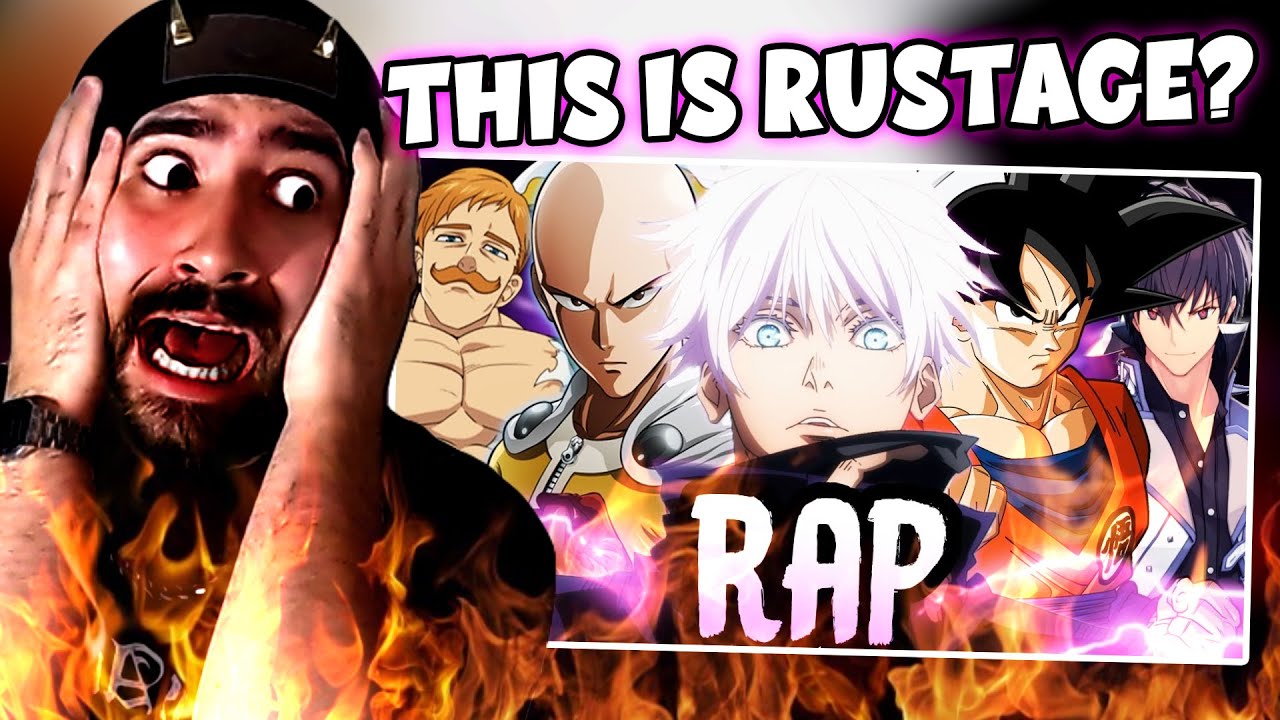 REACTION - OVERPOWERED ANIME CHARACTER RAP | 